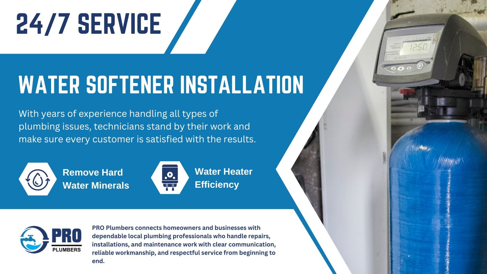 Water softener installation in Harlingen, TX