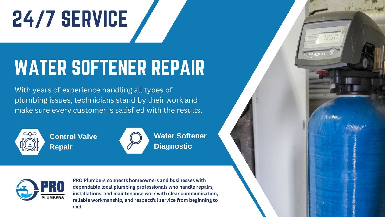 Water softener repair in Harlingen, TX